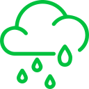 ¿Llueve mucho? Nuestro césped drena hasta 60 litros por metro cuadrado cada minuto.